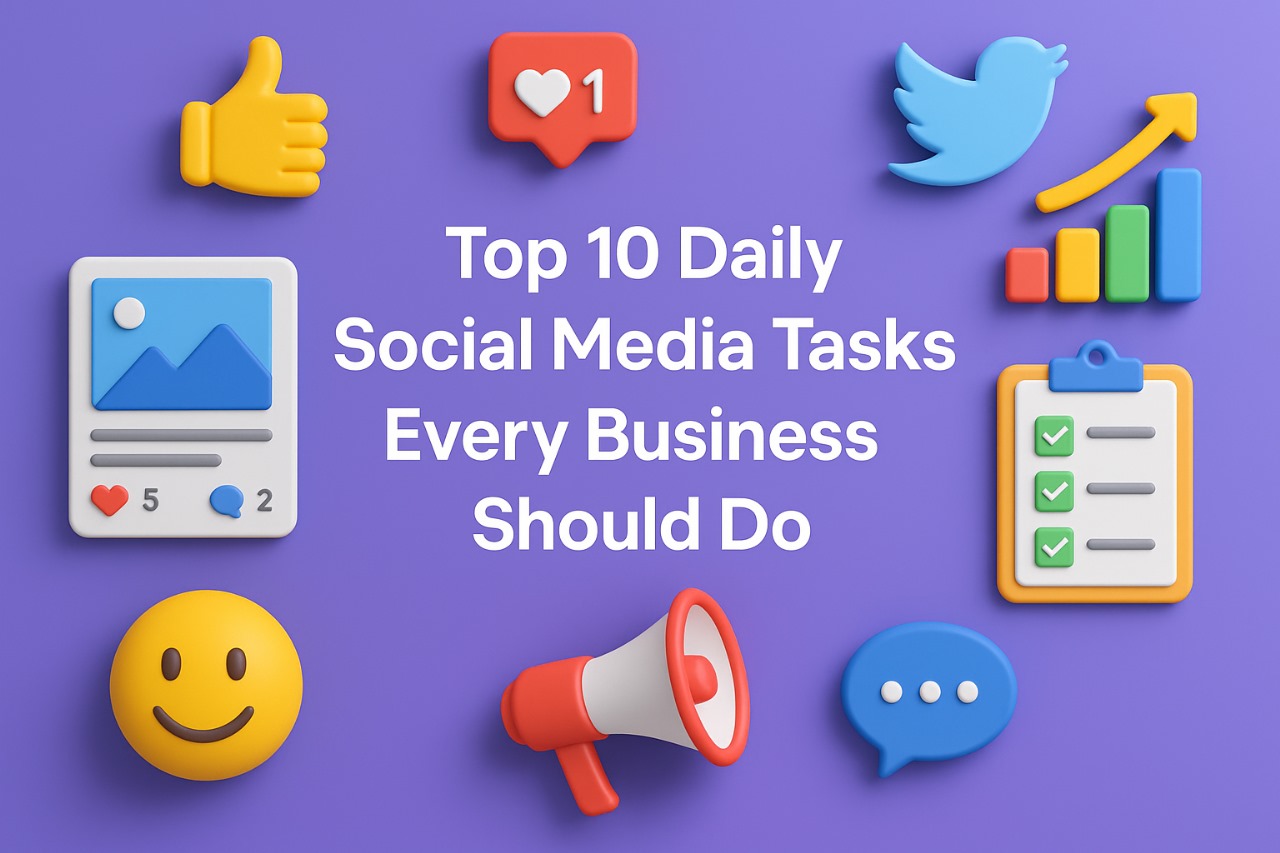 Top 10 Daily Social Media Tasks Every Business Should Do Top 10 Daily Social Media Tasks Every Business Should Do
